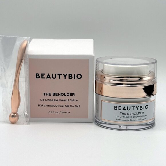 BeautyBio The Beholder Lid-Lifting Eye Cream 0.5 fl. oz. / 15 mL plus Spatula